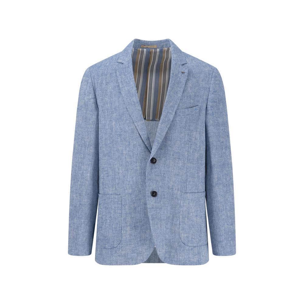 Fynch-Hatton Linen Blend Herringbone Blazer
